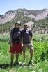 Dad and I in one of the many meadows along the hike.  